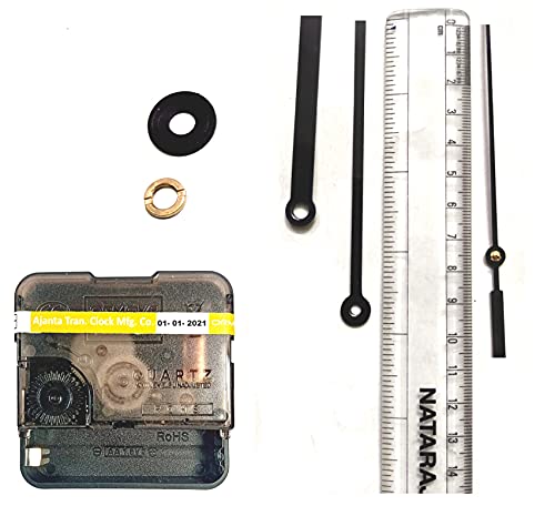 Image of Quartz Ajanta Mfg. Plastic Quartz Clock Movement Machine (Black) DC06M