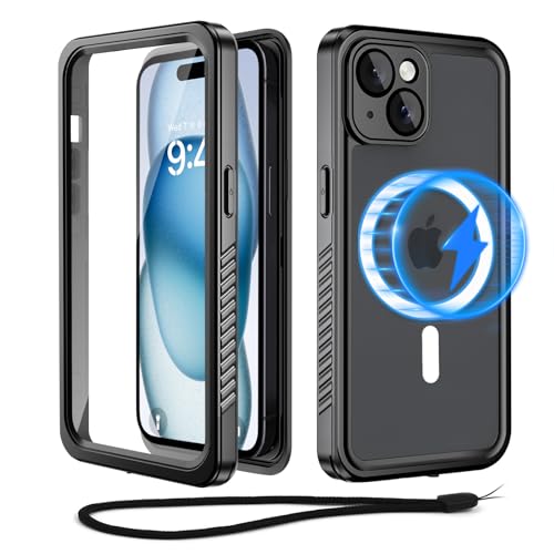 Coque Incassable iPhone 15 Magnétique Noire de Haute Protection
