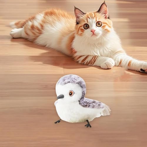 Jouet interactif oiseau pour chat peluche battement ailes Style A