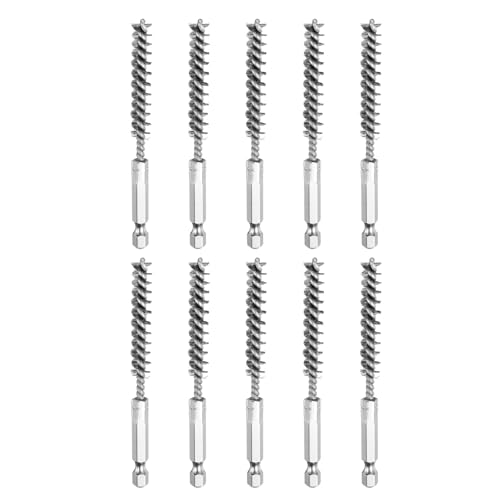 Sourcing Map 304 Edelstahl-Bohrungsbürsten 8mm 10er Pack