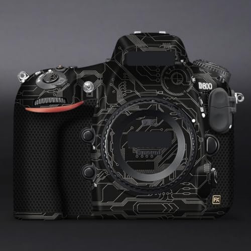 Film de protection Nikon D800 vinyle anti-rayures motif circuit titane pour boîtier photo