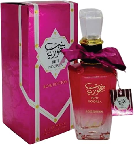 Bint Hoorea Rose Edition Eau de Parfum 100ml – Luxury Rose & Floral Fragrance – Soft Musk, Sweet Amber & Powdery Notes – Long-Lasting Elegant Perfume – Gift-Ready Bottle