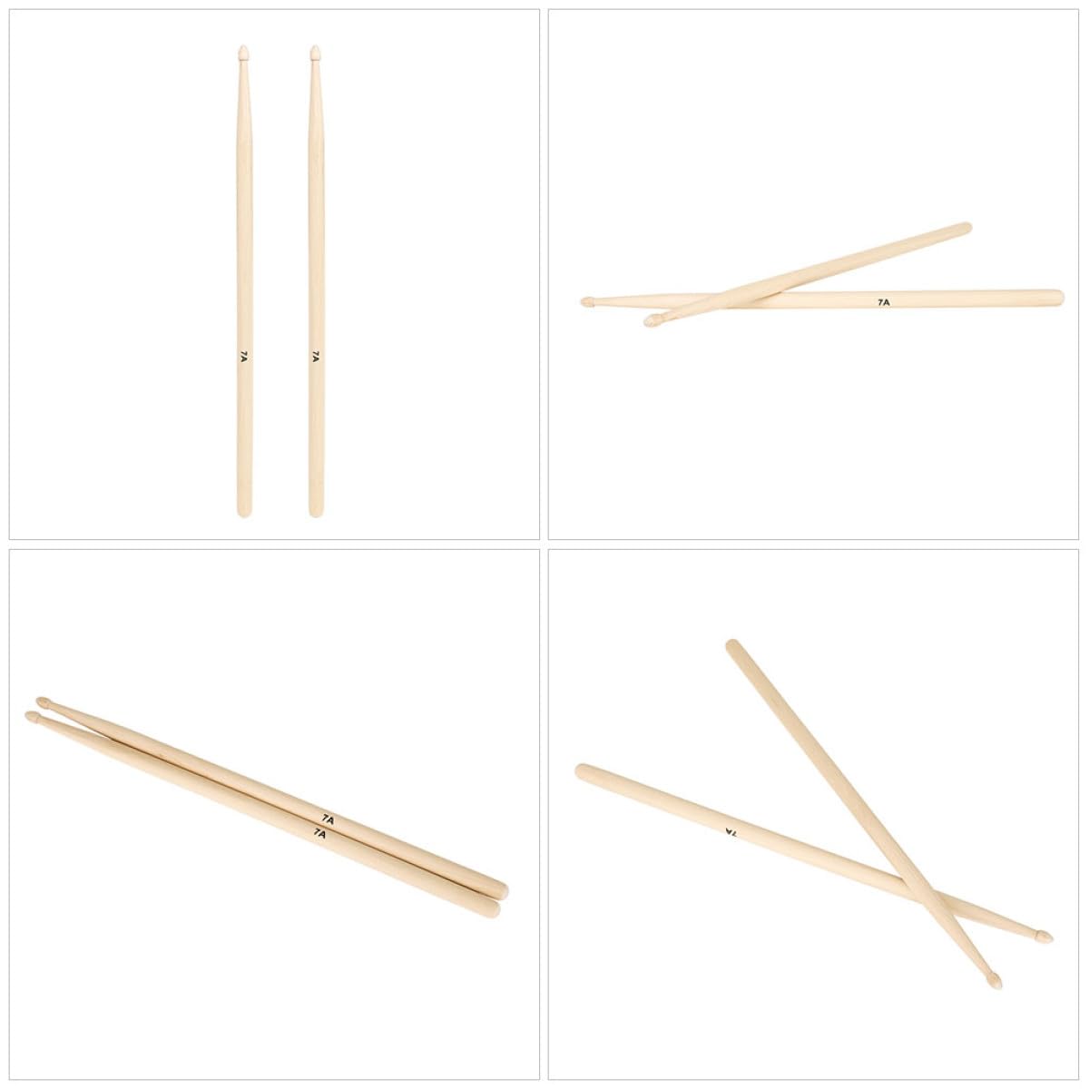 12 Paare Ahorn Drumsticks Leichte und Langlebige Trommelstöcke für Anfänger und Profis Geeignet für Übung und Orchesterpraxis für Erwachsene