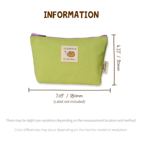 Image of Monolike Unmatched Friends daily Pouch, Green - Pencil Pouch, Portable Pencil Bag, Pencil Case, Office Pouch case