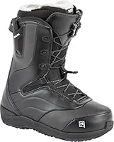 Nitro Damen Snowboards Crown TLS '23 Leichter Snowboardschuh Snowboardboot mit Schnellschnürsystem Allround Freestyle Freeride Softboot Warm Boots, Black, MP 22,5 // EU 35 1/3 // US 5