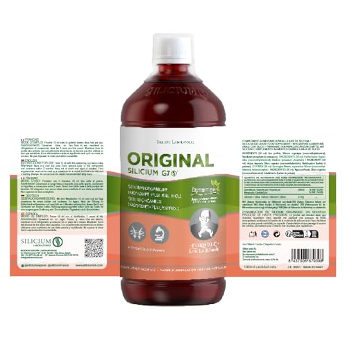 G7 Original. Verbesserte Formel. Veganes flüssiges Silizium-Ergänzungsmittel, das die Kollagenproduktion unterstützt. 1 Liter - 1000 Ml.