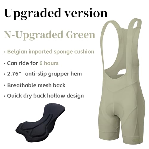 Image of Cycling Bib Shorts for Men - Road Bike Bicycle Breathable Padded Riding Tights