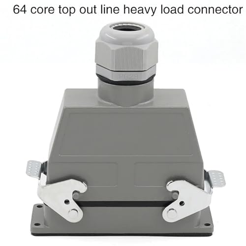 Conector rectangular industrial de 64 núcleos HDC-HDD-064-1 de 250V y 10A para engarzado 2