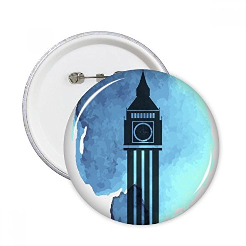Badge pins Big Ben Londres en lot de 5 pièces XL multicolores pour décoration