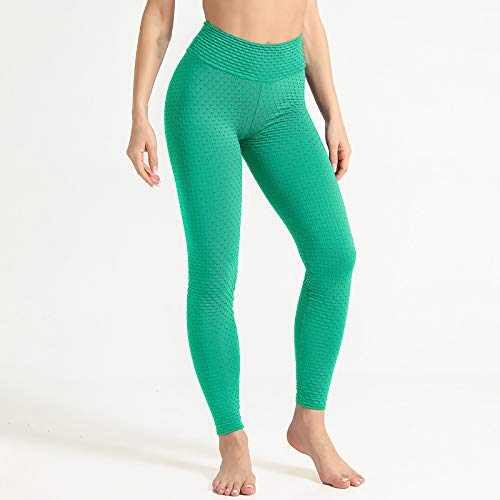 Women Workout Leggings Hessimy High Waist Yoga Pants Yoga Pants Tummy Control Workout Running 4 Way Stretch Yoga Leggings Green #TOP6