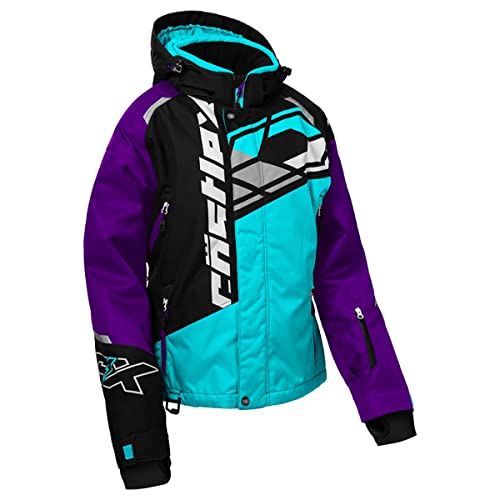Castle X Women's Code G4 Snowmobile Jacket (Turquoise/Grape/Black - X-Large)