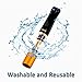 ZOBO Cigarette Filter Holder Microporous Multi-Filtering to Reduce Tar and Smoke Stains Portable Reusable Food Grade Plastic Compatible for Coarse (7.3mm-8mm) Cigarettes (with 1 Extra Mouthpiece) Gold