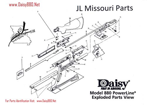 Jl Missouri Parts Daisy Powerline 7880 880 35 880S Reseal Kit Seal Gun Bb Air Rifle Set O-Rings Rebuild #TOP6