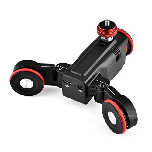 3-Wheels Wireless Camera Video Auto Dolly, Electric Track Rail Slider Dolly with APP Control Support ,7.8cm/s for DSLR Camera Camcorder Phones