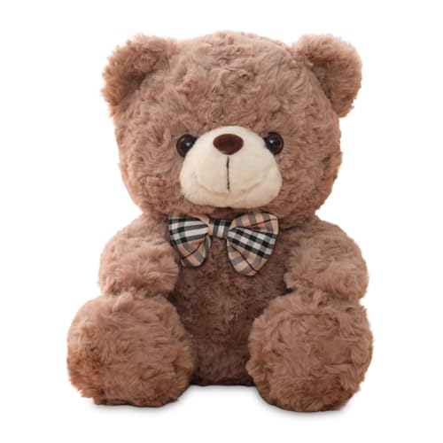 MOPQMKT Peluches de Animales Oso AmorosoPeluche Oso de Peluche, Super Suave Osito de Peluche Pequeño, para Niños y Niñas Regalo de Cumpleaños Decoración del Hogar, 25cm, Brown