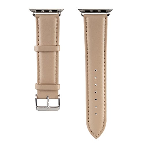 Uhren-Armband Uhren-Band Classic Beige kompatibel mit Apple Smart-Watch iWatch 38mm