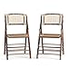 Flash Furniture Folding Bohemian Bamboo Chairs with Curved Backs, Modern Bamboo Folding Dining Chairs, 300 lb. Static Weight Capacity, Set of 2