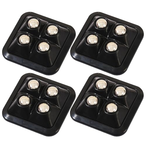 Ruedas adhesivas de 360 grados, ruedas de pasta, ruedas giratorias de 360 grados, 4 unidades, cuadradas para utensilios de cocina, muebles, cubos de basura, caja de almacenamiento