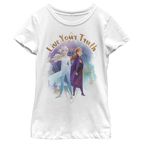 Image of Girl's Frozen 2 Ice Art Princess Elsa T-Shirt