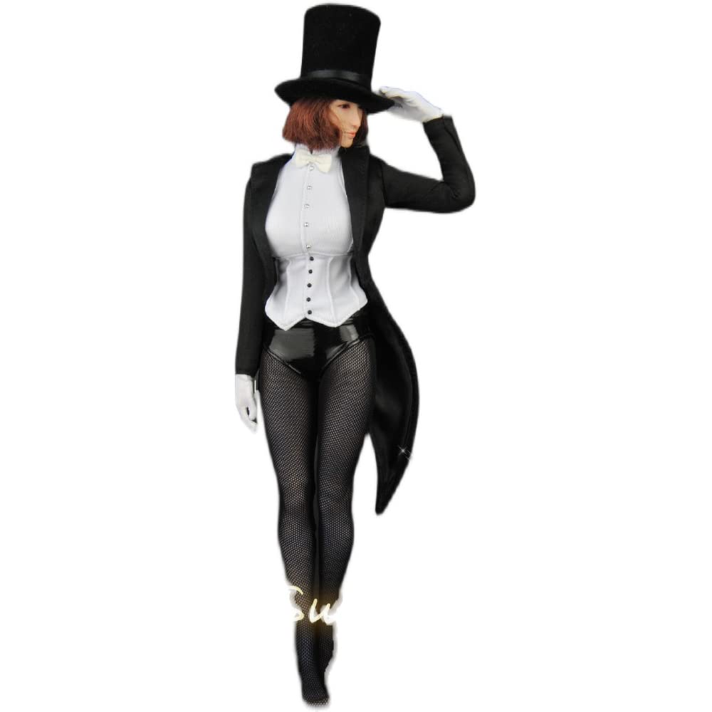 Tuxedo queue de pie pour figurine 1/6 vêtement de poupée swallowtail fille ZY5031