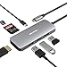 Produktbild ZMUIPNG USB C Hub Adapter für MacBook Pro 20202-2016, MacBook Air 2018/2019/2020, 7-in-1 USB Dongle Type C mit 4K HDMI, 100W PD,3 USB-3.0-Ports, SD/Micro SD Kartenleser
