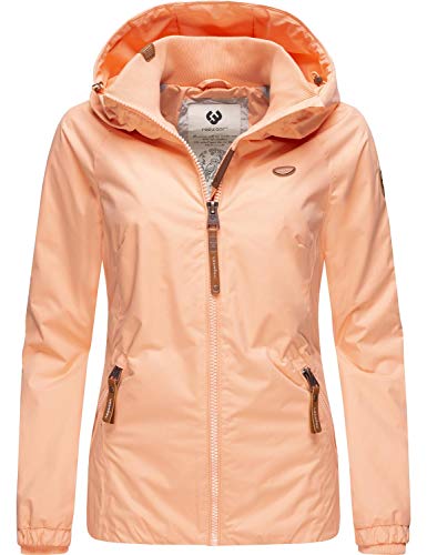 Preisvergleich Produktbild Ragwear Damen Übergangsjacke Outdoorjacke mit Kapuze Dizzie Peach Gr. S