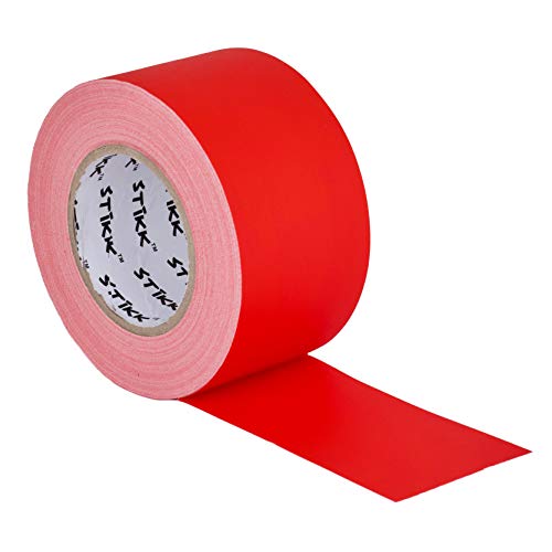 STIKK Gaffer Tape - Red Gaffers Tape - 3 inch x 60 Yards - Pro Gaff Tape for Staging Work - Grafting...