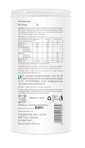 Image of Catch Pasta & Pizza Seasoning Sprinkler 75g