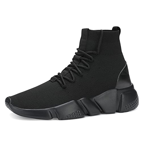 Casbeam Men's Running Knit Comfortable Lightweight Breathable Casual Sports Shoes Fashion Sneakers Slip-On Walking Shoes