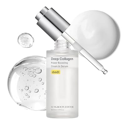 SUNGBOON EDITOR Deep Collagen Serum | 5% Volufiline + 58% Low Molecular Collagen + 2% Niacinamide | Hydrating & Smoothing Face Serum | Korean Skincare, 1.01 fl oz | Gifts for Women