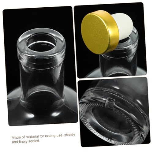 Bouteille de vin verre transparent à vis pour table stable