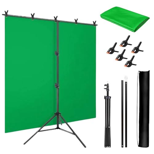 Amazon | グリーンバック 自立式 スタンド 付き 撮影 布 【200×150cm