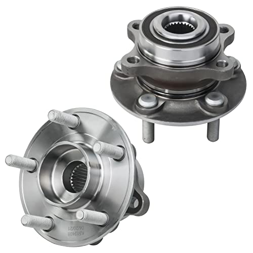 Image of Detroit Axle - REAR Brake Kit for 2013-2016 Ford Fusion 2013-2014 Lincoln MKZ Disc Brake Rotors Ceramic Brakes Pads Replacement Wheel Bearing Hubs Lug Nuts: 11.89 inch inch Rotor