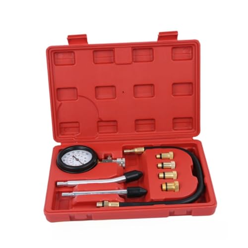 PRETYZOOM 1Set Multi Functional Cylinder Pressure Gauge Compression Tester for Car Motorcycle Accurate Readings Up to Psi for Petrol Engines with Quick Coupling Molded Case