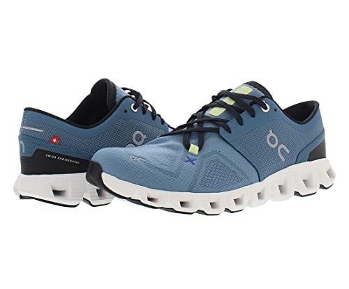Image of ON Cloud X 3 Mens Shoes Size 12, Color: Pewter /White
