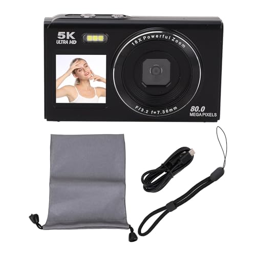 Appareil photo numérique 5K autofocus avec caméra vlogging WiFi et carte 32 Go