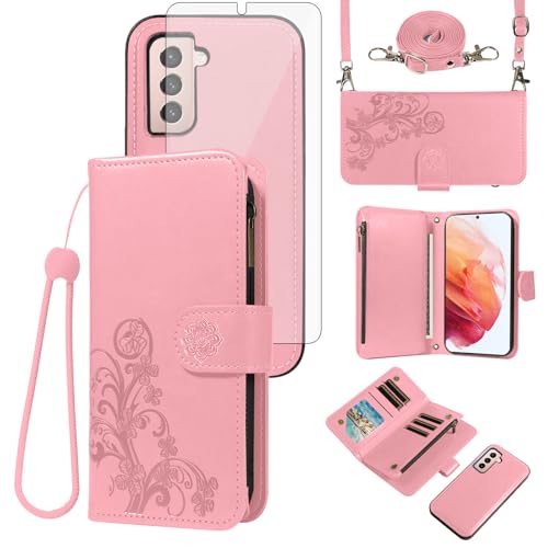 Coque Samsung S21 5G en finition soignée avec porte-cartes chic