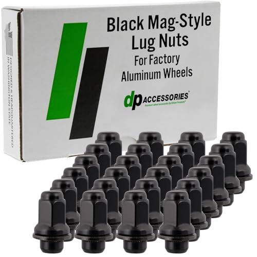 Image of DPAccessories Lug Nuts Compatible with 2005-2015 Toyota Tacoma | Black OEM Style | Factory Aluminum Wheels Only | Set of 24 Wheel Nuts | DTOTA602F-BK /1