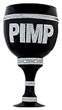Royale Pimp Black Glass with Silver Pimp Cup Stein