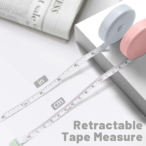 Cinta métrica retráctil mini de tela 1.5 m miniatura 2