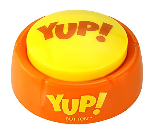 Talkie Toys Products Yup! Button -Talking Yup Sound Button Features Hilarious Sayings - Funny Gift for Telling Coworkers and Friends Yup