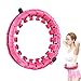 Cerceau Fitness Intelligent, Hula Hoops Fitness, Hula Hoop Réglable avec 24 Parties Amovibles, Weighted Hula Hoop avec Balle de Gravité, pour Enfants, Adultes, Fitness, Perte de Poids, Massage