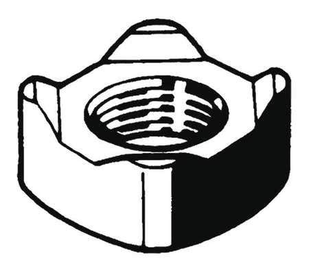 M6-5.00 Steel Square Weld Nut, 100 pk. (3 Pieces)