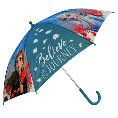 EXACTIME Paraguas para Niñas, Frozen, Estilo Tradicional, Clásico, Paraguas Infantil, Poliéster, 84cm, Perfecto para Vuelta al Colegio, Ideal para Niñas Cover