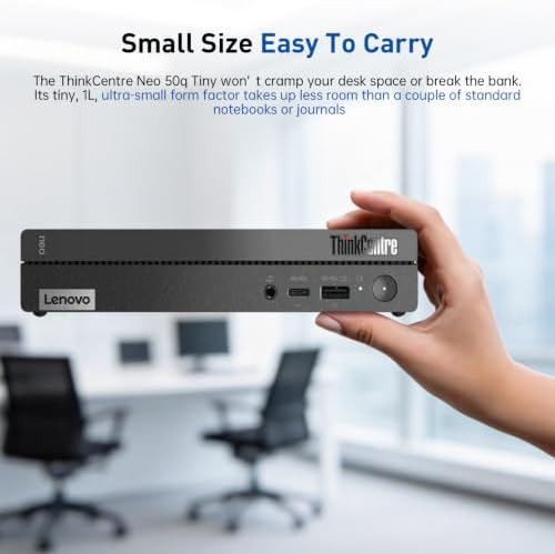 Lenovo ThinkCentre neo 50q Intel i5-13420H Business MFF Desktop, 16GB + 1TB - 5