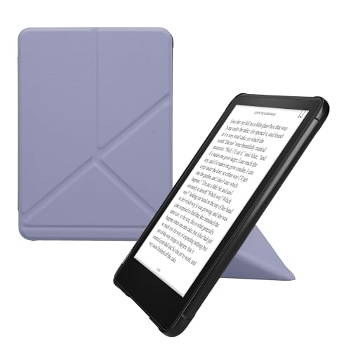 kwmobile �܂莆�P�[�X Amazon Kindle Paperwhite (12.Gen 2024) / Kindle Colorsoft Case - �X�^���h�t���X����PU���U�[�J�o�[ - ���x���_�[