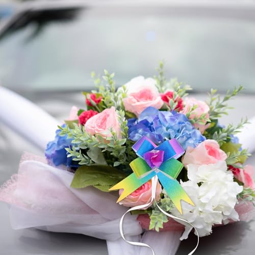 Lazos Mikinona arcoíris degradado para regalos de boda y manualidades DIY (200 uds) 4