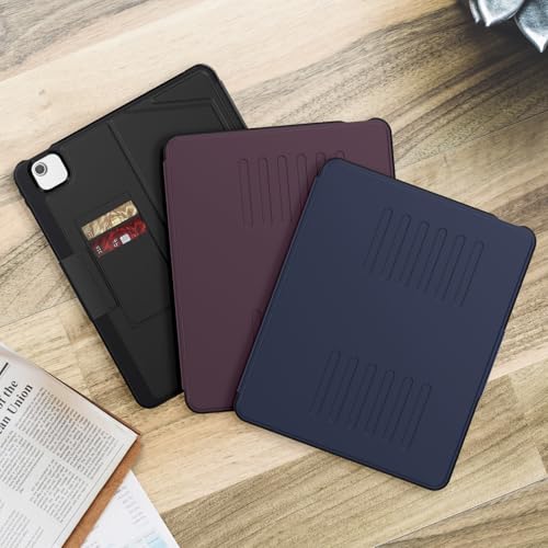 Image of ProElite Case Cover for iPad Air 13 inch M4 /M3 /M2 2026 /2025 /2024, Smart Magnetic Shockproof Protective Case for iPad Air 13 inch M4 /M3 /M2 2026 /2025 /2024 5 Stable Stands with Pencil Holder, Dark Blue