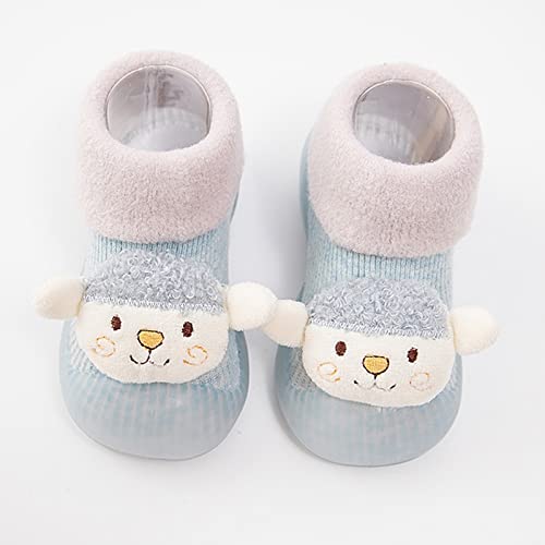 Winter Shoes for Infant Toddler Boys Girls Cartoon Prints Socks Shoes Baby Breathable Mesh Shoes with Rubber Sole2