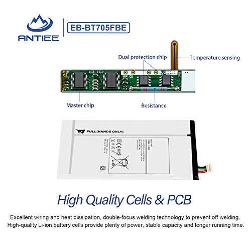 ANTIEE EB-BT705FBE Tablet Batteria per Samsung
